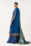 3 Piece Embroidered Raw Silk Suit