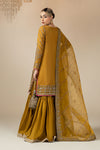 3 Piece Embroidered Raw Silk Suit