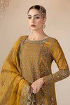 3 Piece Embroidered Raw Silk Suit