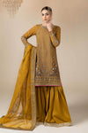 3 Piece Embroidered Raw Silk Suit