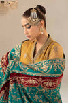 3 Piece Embroidered Zari Net Suit