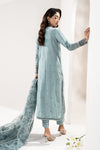 3 Piece Embroidered Raw Silk Suit