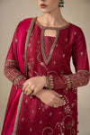 3 Piece Embroidered Jacquard Suit