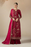 3 Piece Embroidered Jacquard Suit