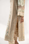 3 Piece Embroidered Raw Silk Suit