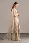 3 Piece Embroidered Cotton Net Suit