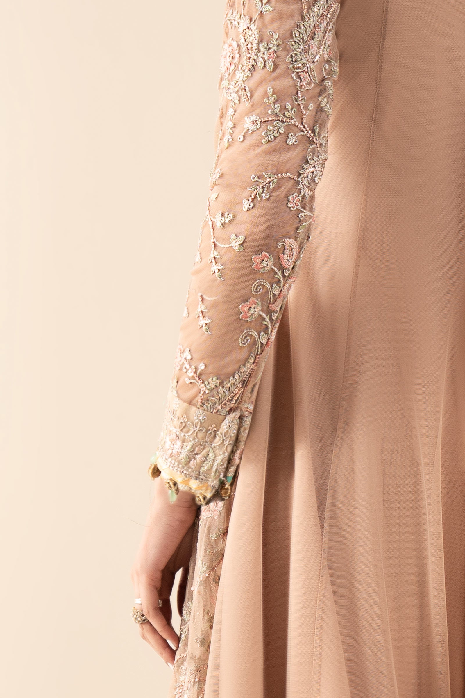 3 Piece Embroidered Net Suit