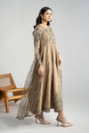 3 Piece Embroidered Raw Silk Suit