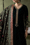 3 Piece Embroidered Velvet Suit