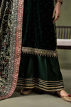 3 Piece Embroidered Velvet Suit