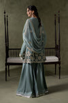 3 Piece Embroidered Net Suit