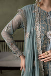 3 Piece Embroidered Net Suit