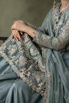 3 Piece Embroidered Net Suit