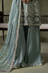 3 Piece Embroidered Net Suit