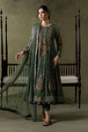 3 Piece Embroidered Net Suit