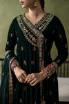 3 Piece Embroidered Velvet Suit