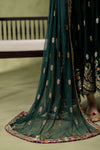 3 Piece Embroidered Velvet Suit