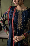 3 Piece Embellished Raw Silk Suit