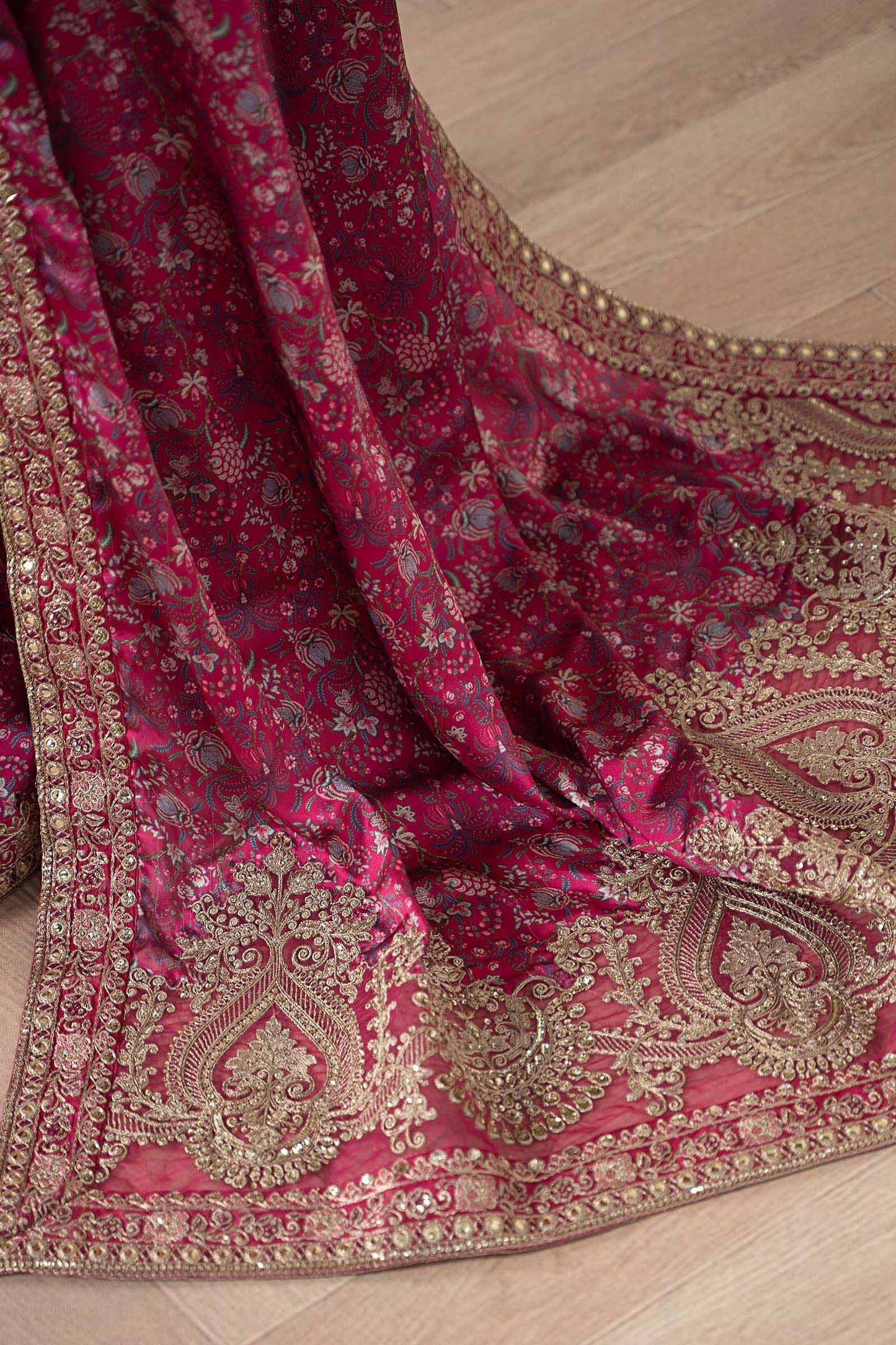 Embroidered Silk Saree