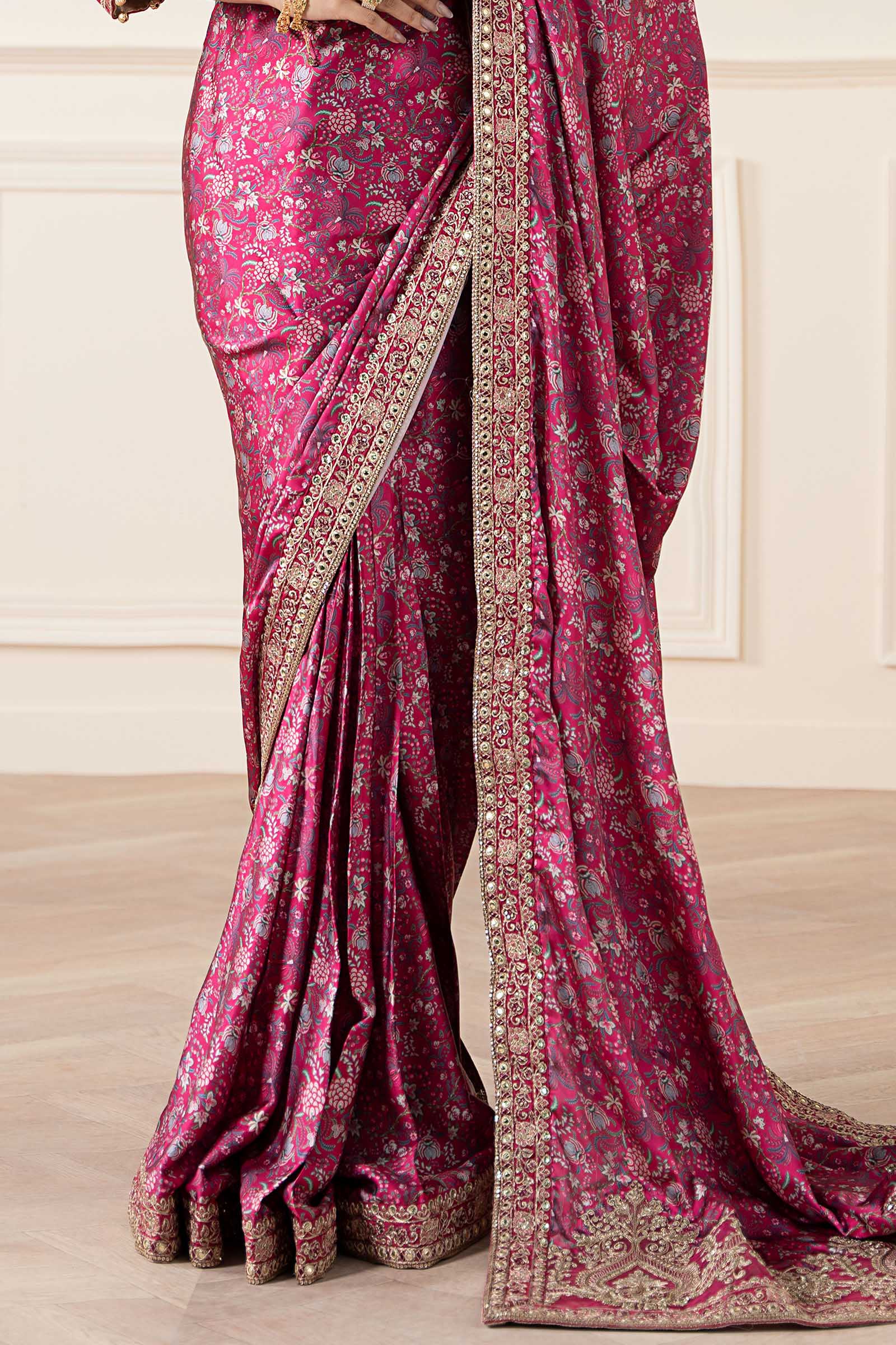 Embroidered Silk Saree