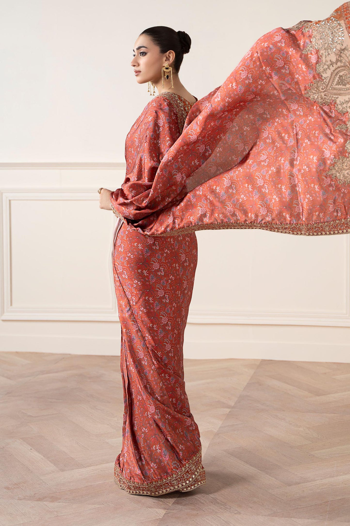 Embroidered Silk Saree