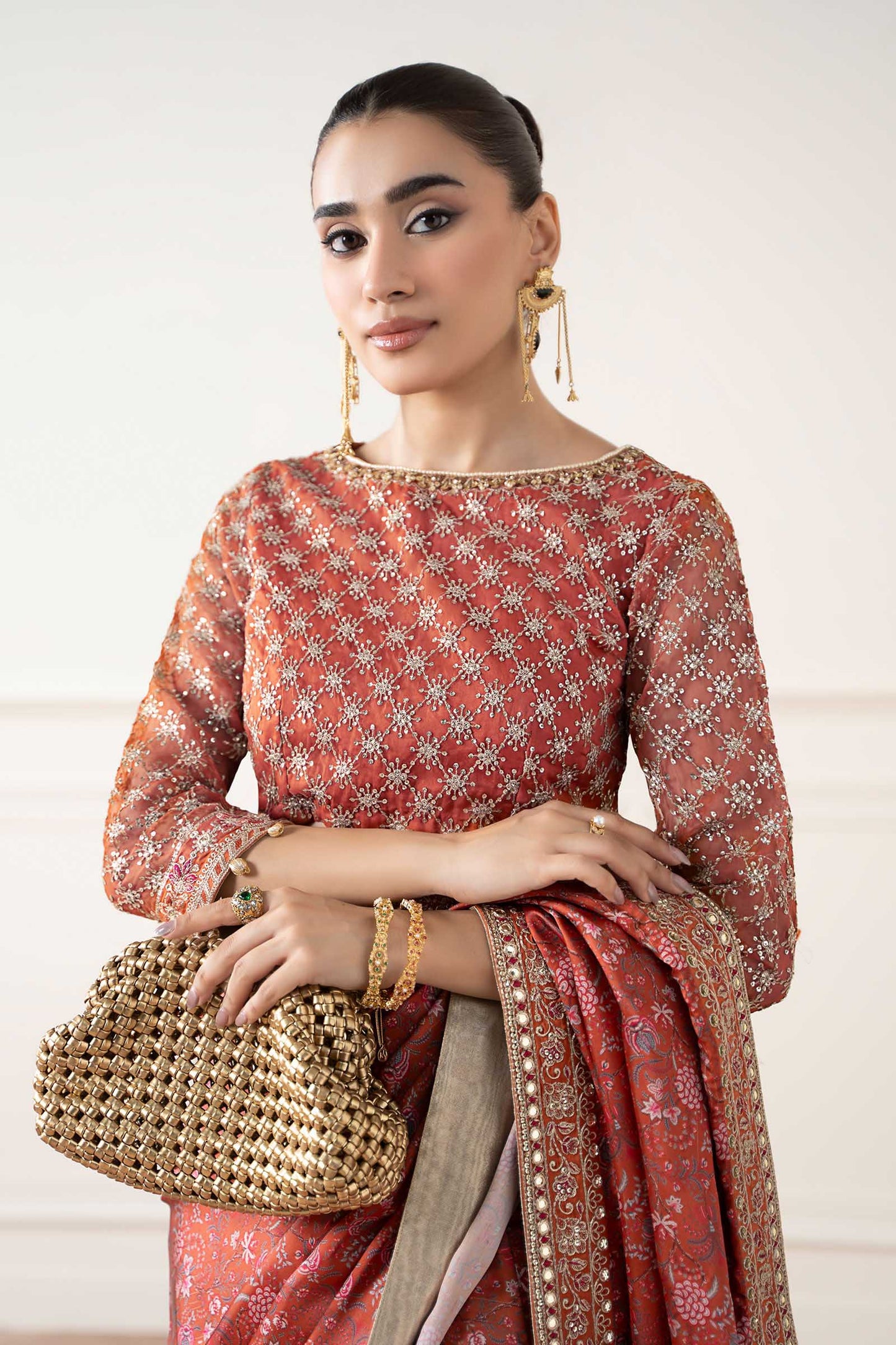 Embroidered Silk Saree