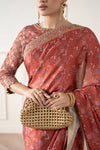 Embroidered Silk Saree