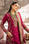 3 Piece Embroidered Raw Silk Suit