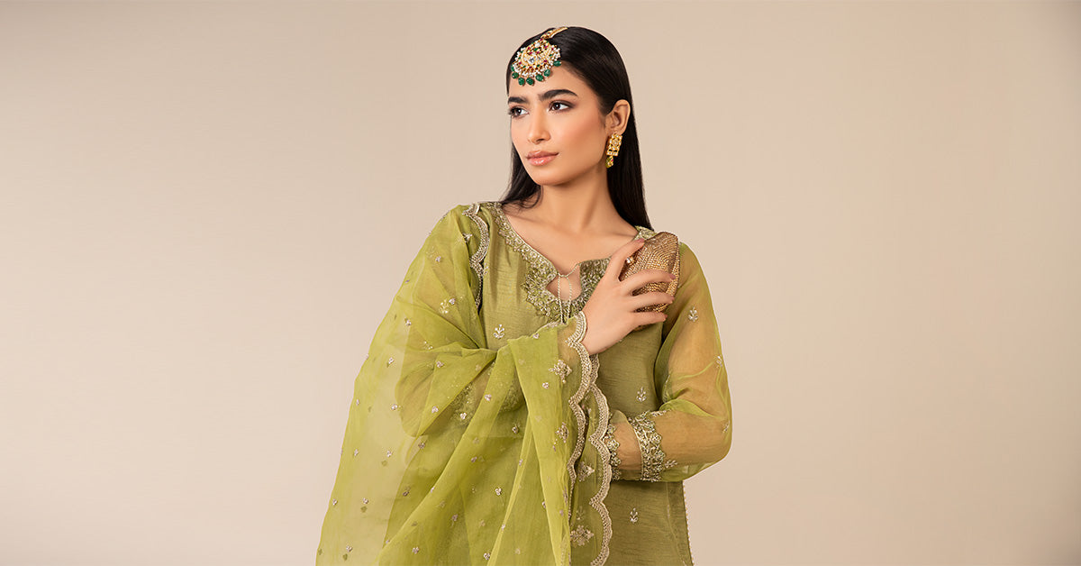 3 Piece Embroidered Suit | SF-EF21-07R1