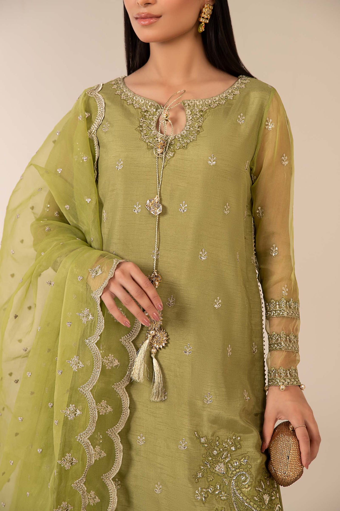 3 Piece Embroidered Suit | SF-EF21-07R1