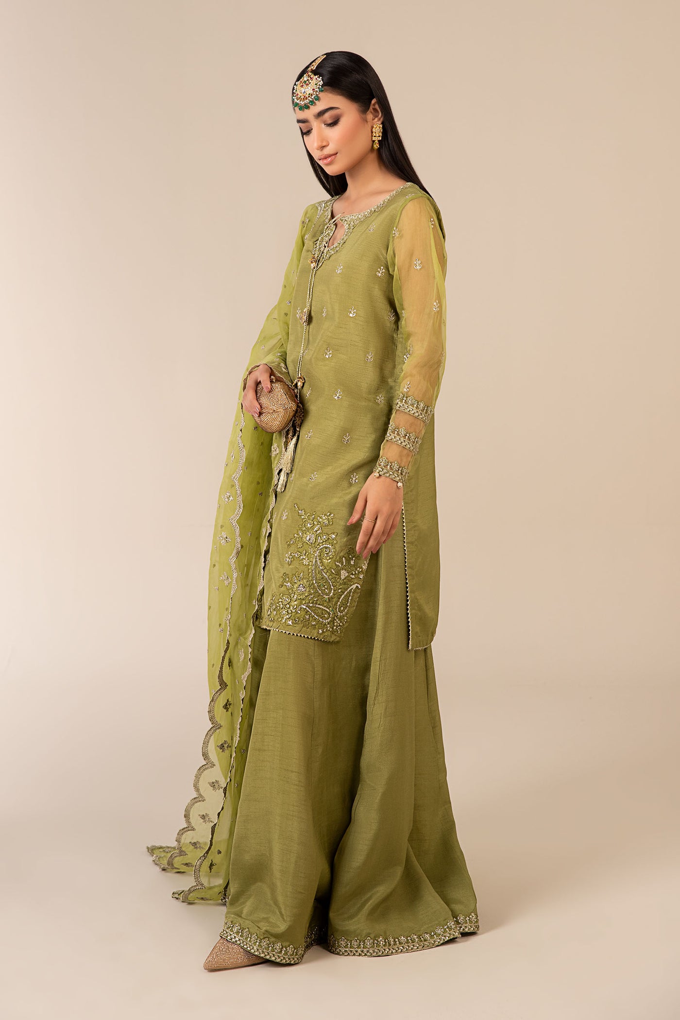 3 Piece Embroidered Suit | SF-EF21-07R1
