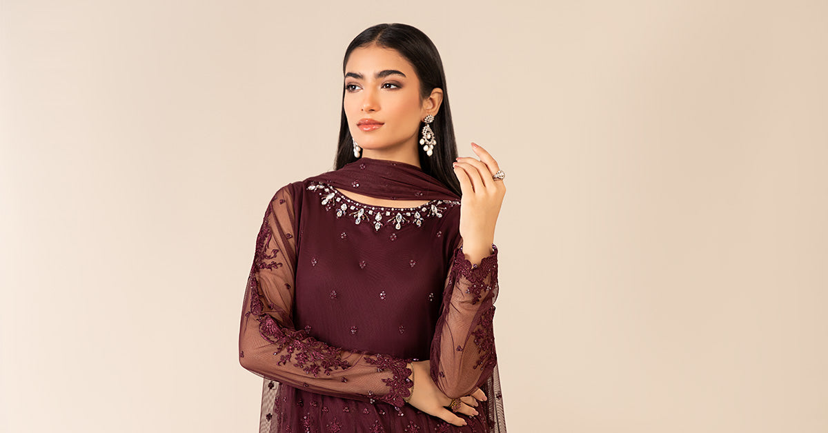 3 Piece Embroidered Suit