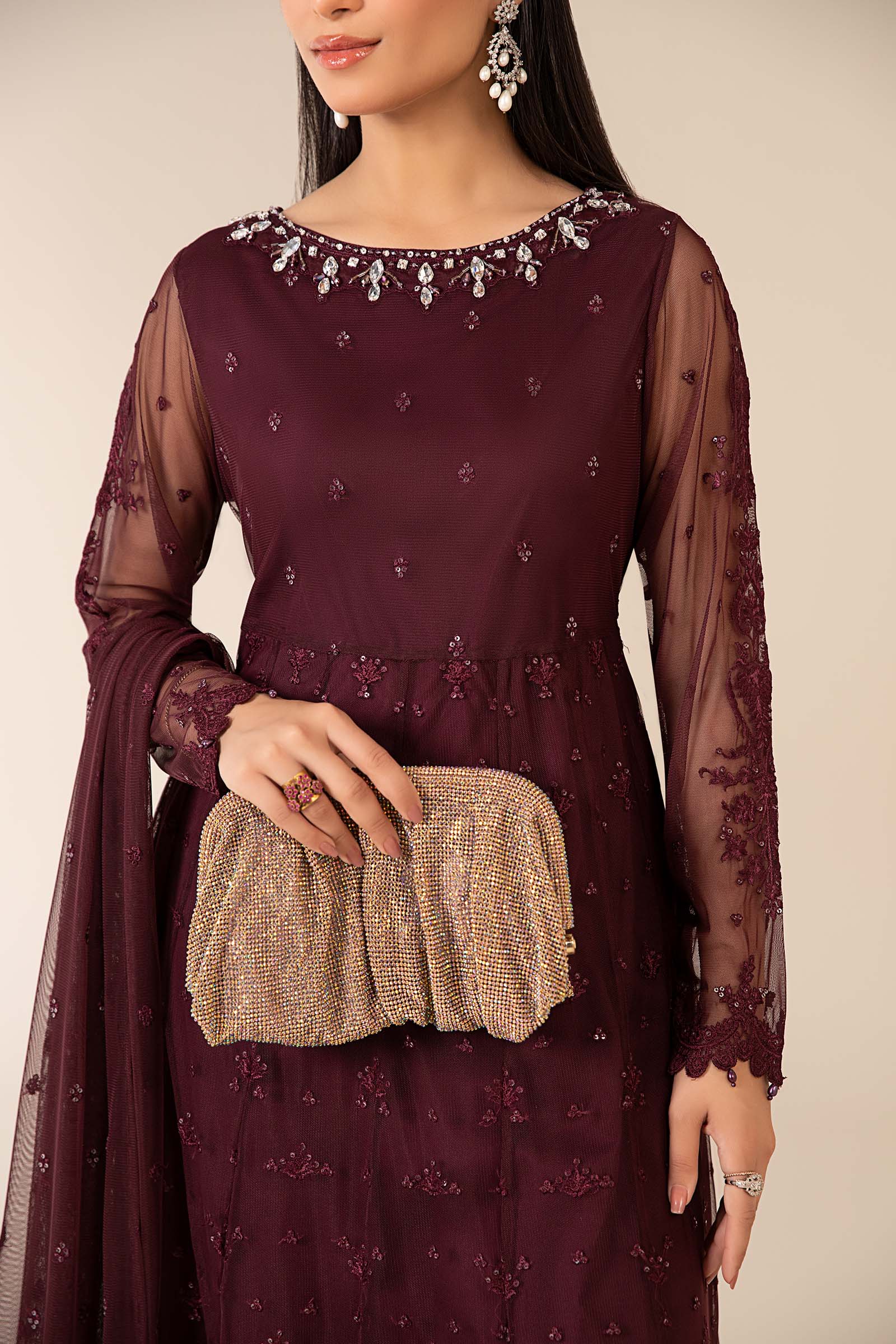 3 Piece Embroidered Suit