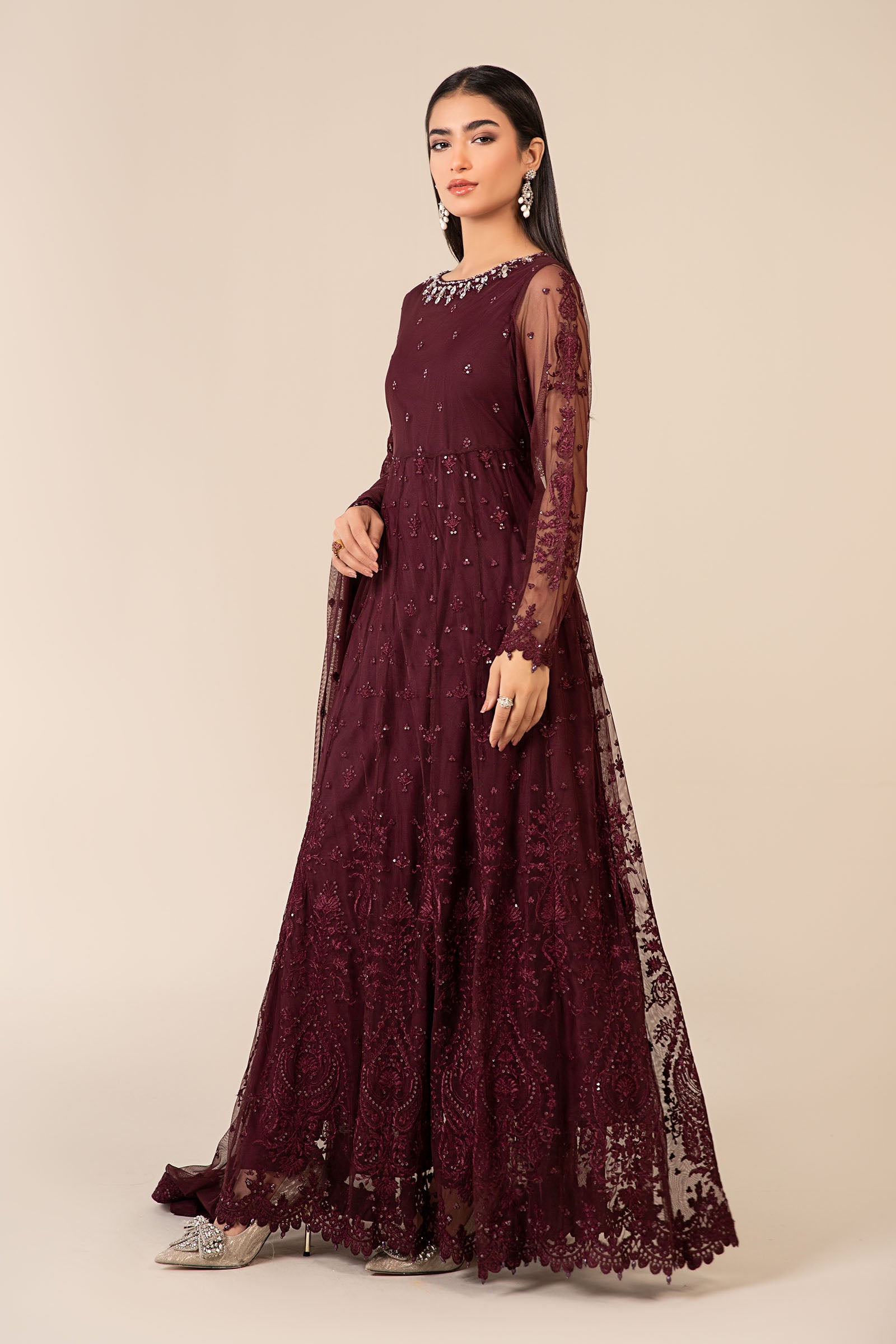 3 Piece Embroidered Suit