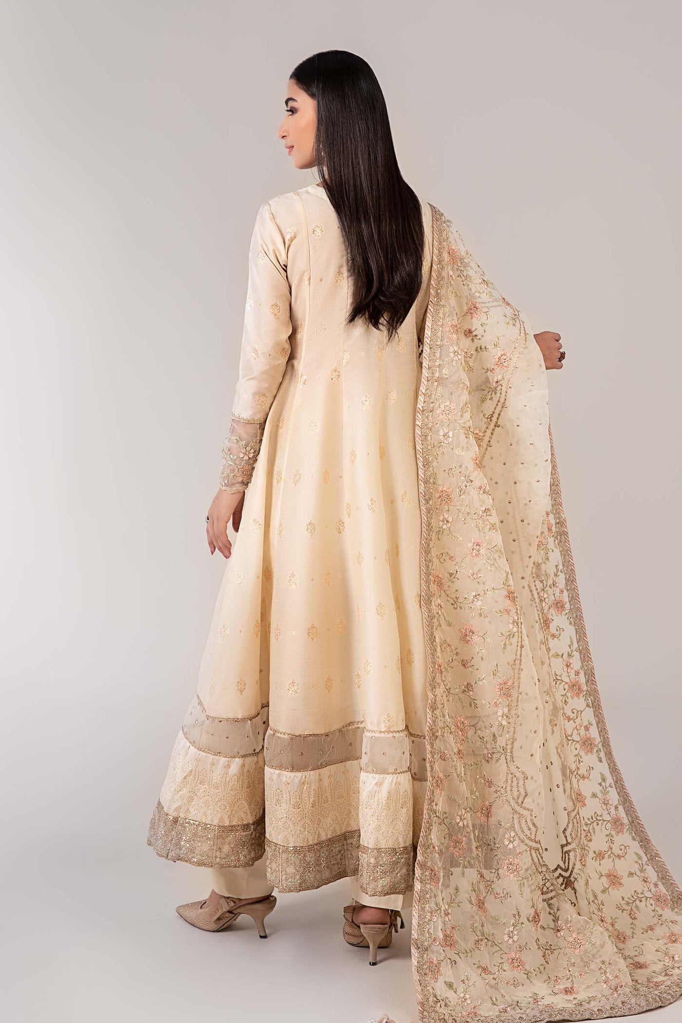 3 Piece Embroidered Suit | SF-EF23-07R1