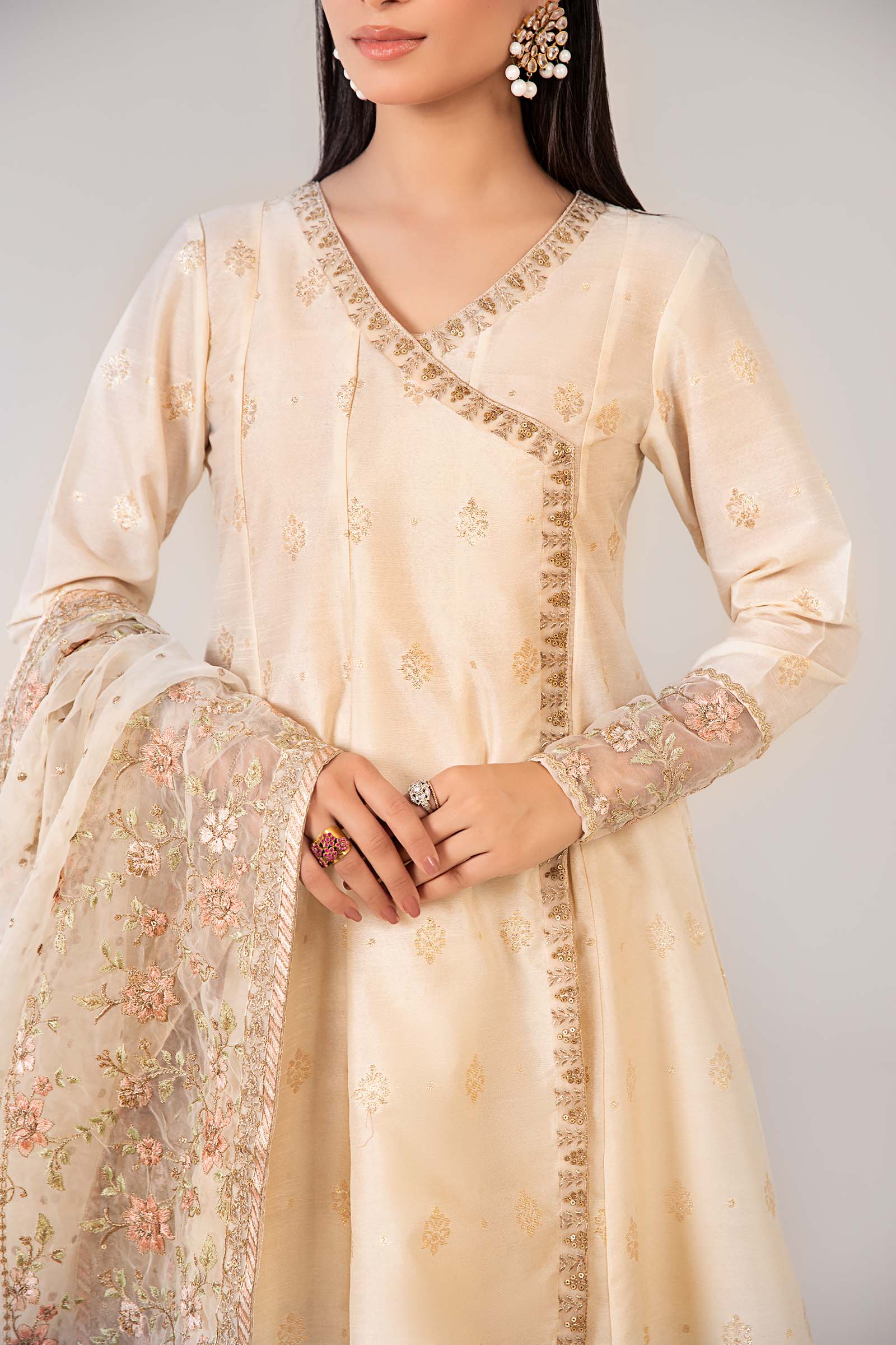 3 Piece Embroidered Suit