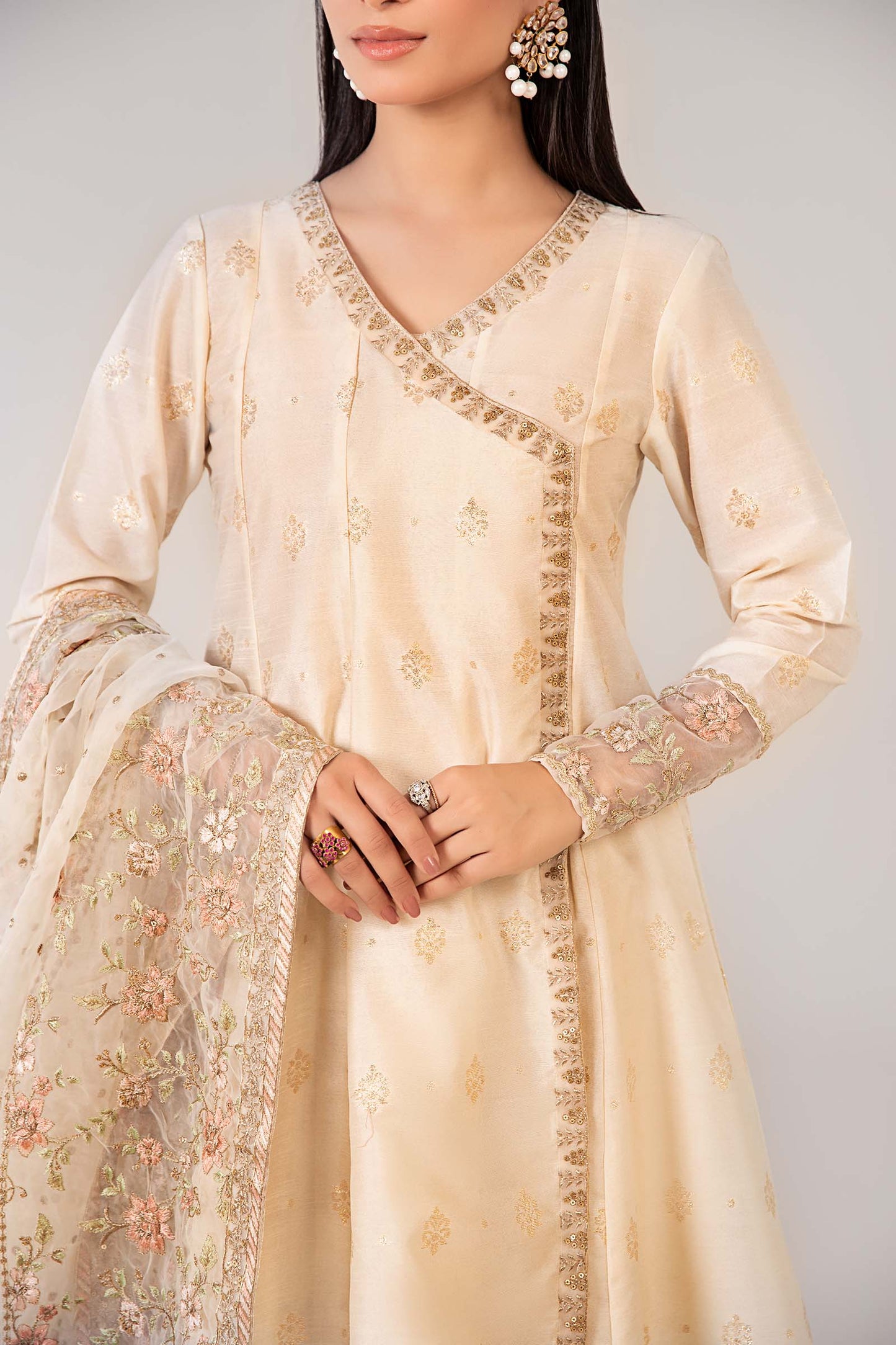 3 Piece Embroidered Suit