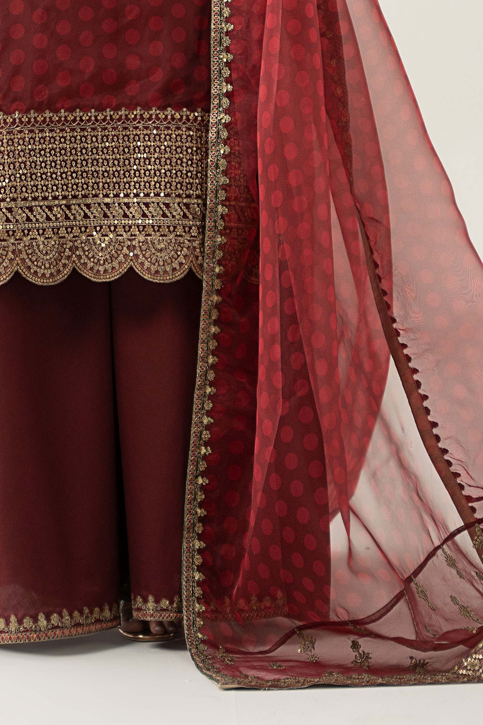 3 Piece Embroidered Suit