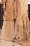 3 Piece Embroidered Tissue Suit