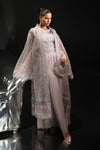 3 Piece Embroidered Organza Suit