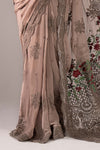 Embroidered Chiffon Saree