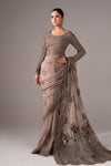 Embroidered Chiffon Saree
