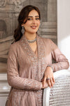 2 Piece Embroidered Raw Silk Suit