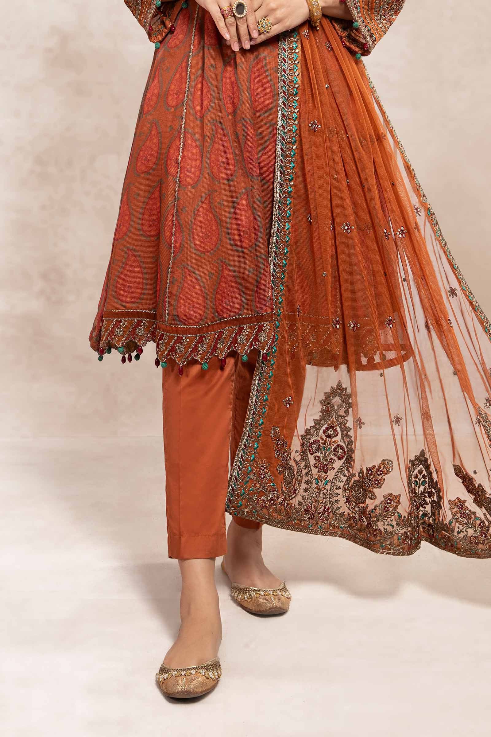 3 Piece Embroidered Suit