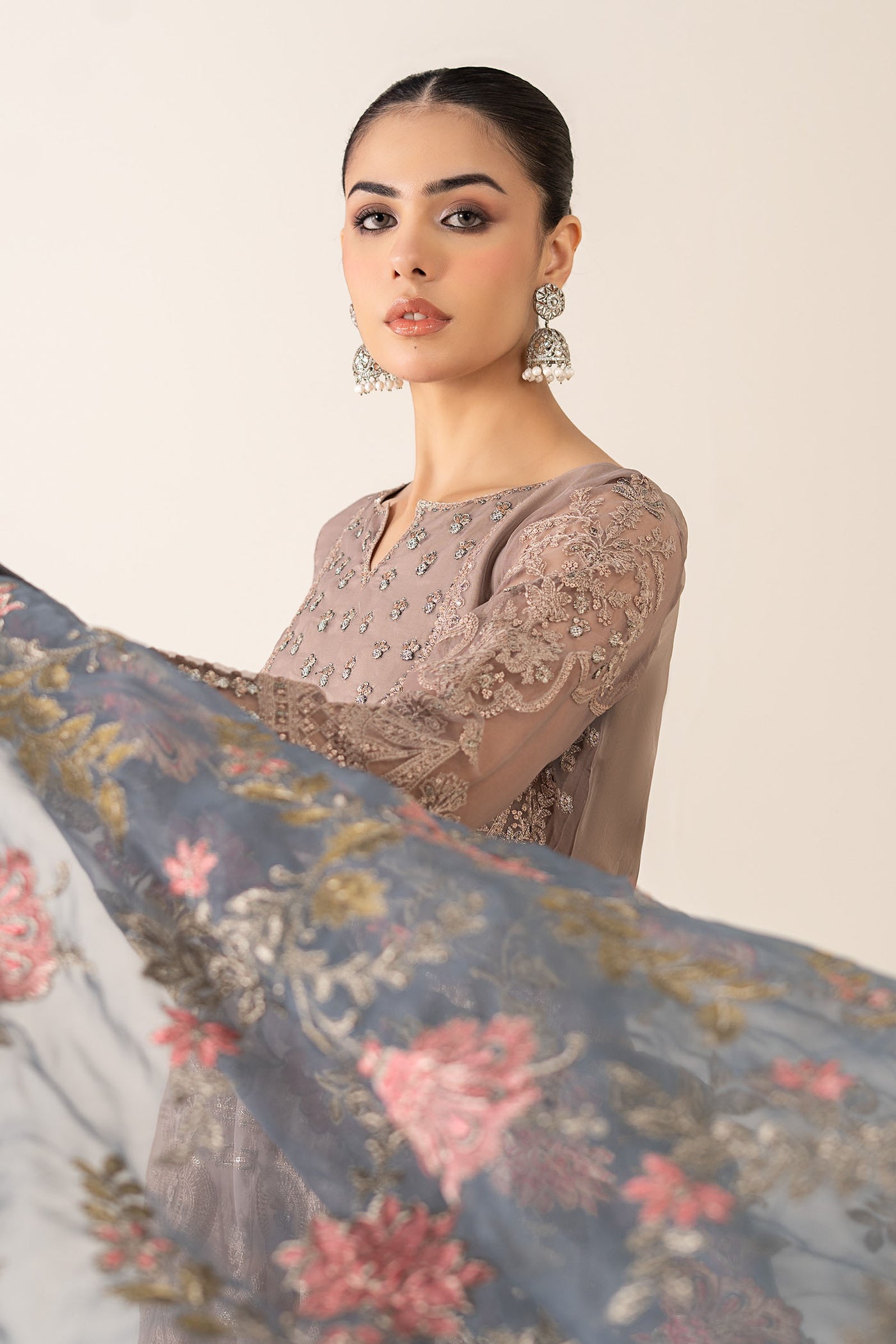 3 Piece Embroidered Suit