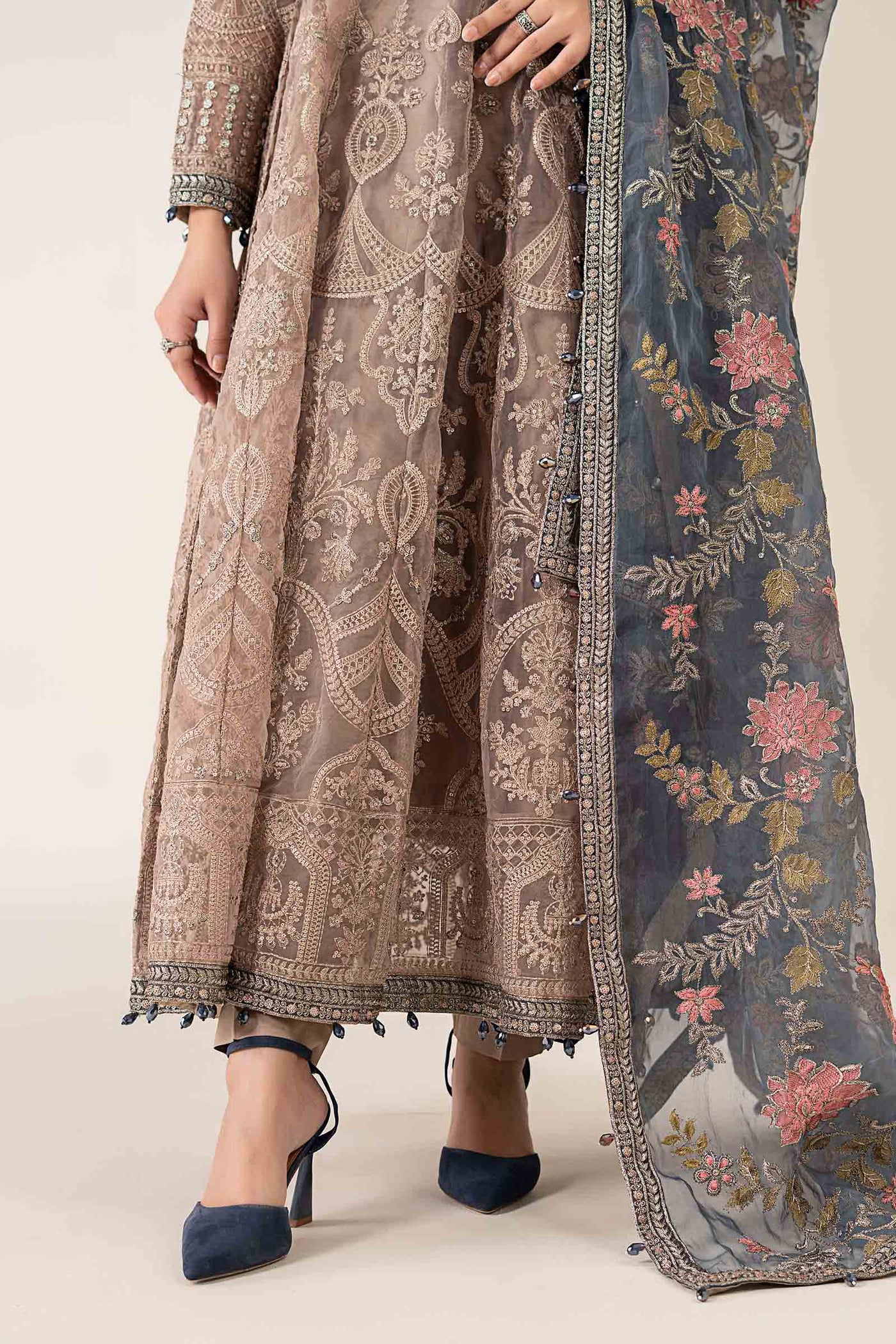 3 Piece Embroidered Suit
