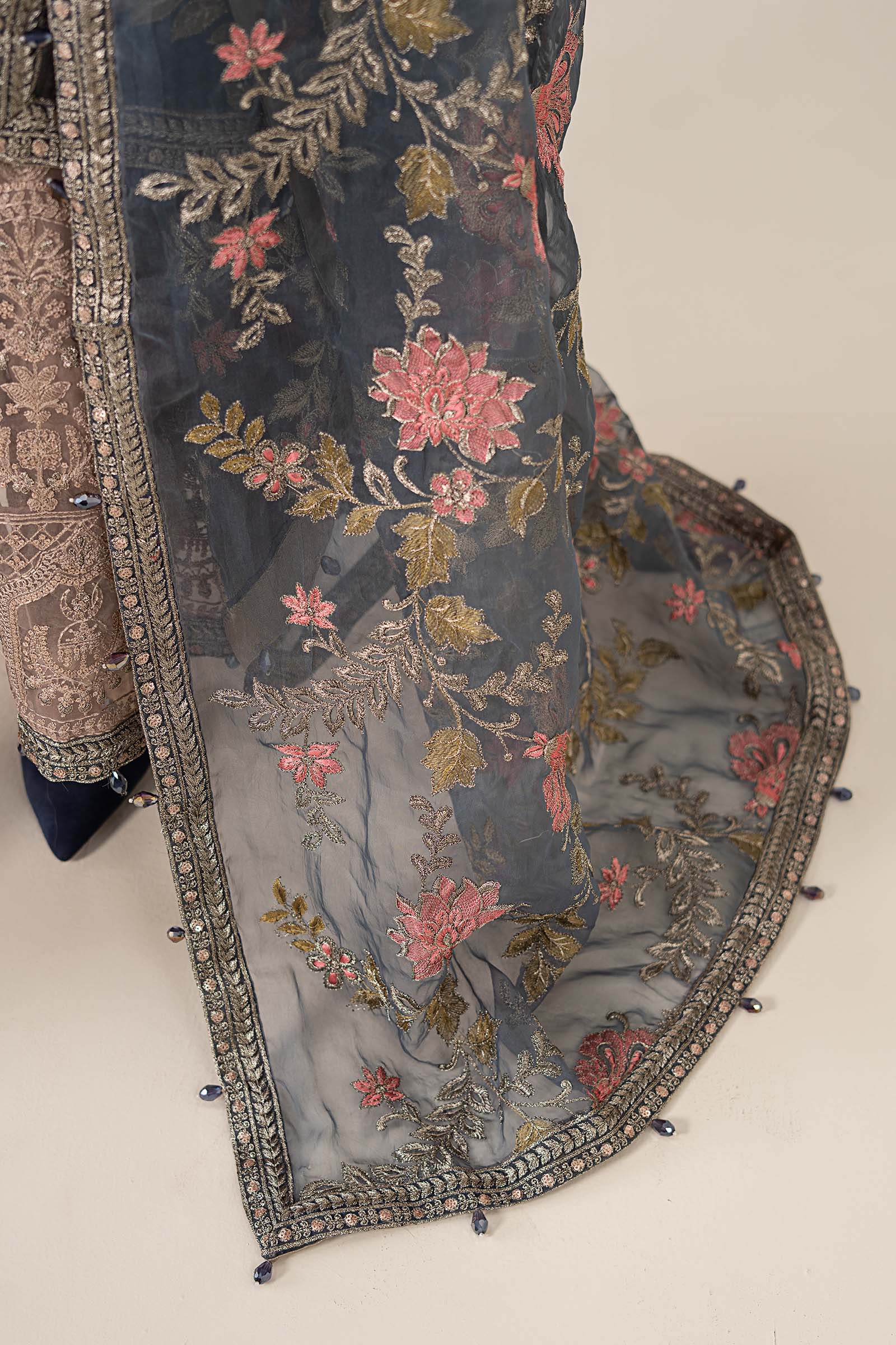 3 Piece Embroidered Suit