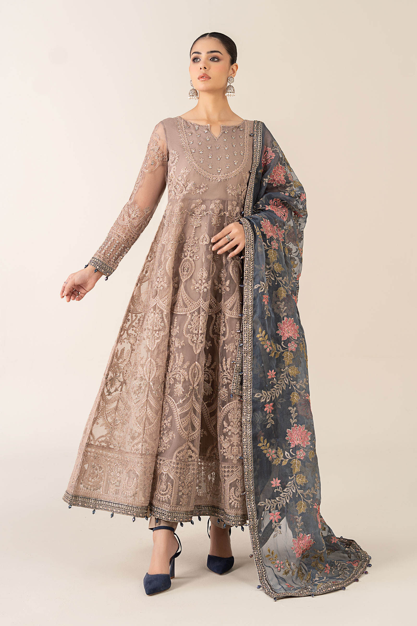 3 Piece Embroidered Suit