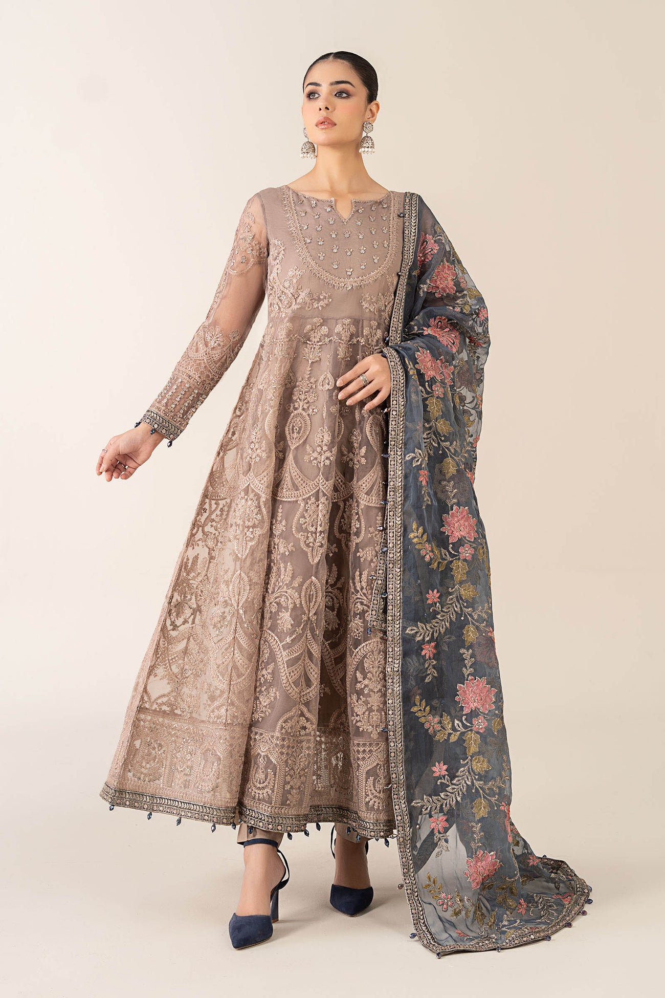 3 Piece Embroidered Suit