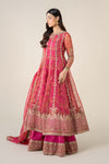 3 Piece Embroidered Organza Suit